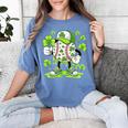 Baseball Drip Ice Cream Shamrock Irish St Patricks Men Women's Comfort Colors T-Shirt Chalky Mint
