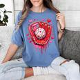 Baseball Drip Ice Cream Sprinkles Valentines Day Baseball Women's Comfort Colors T-Shirt Chalky Mint