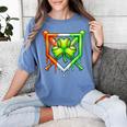 Baseball Drip Ice Cream St Patricks Day Shamrock Lucky Women's Comfort Colors T-Shirt Chalky Mint Baseball Drip Ice Cream St Patricks Day Shamrock Lucky Women's Comfort Colors T-Shirt Chalky Mint