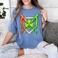 Baseball Drip Ice Cream St Patricks Day Shamrock Women's Comfort Colors T-Shirt Chalky Mint
