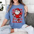 Baseball Drip Icecream Heart Red Valentine Day Boys Kids Women's Comfort Colors T-Shirt Chalky Mint