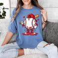 Baseball Drip Icecream Men Boy Valentine Women's Comfort Colors T-Shirt Chalky Mint