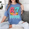 Baseball Drip Number 67 Player Trendy 6 7 Meme Women's Comfort Colors T-Shirt Chalky Mint
