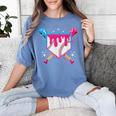 Baseball Drip Purple Glove Respect The Drip Youth Boys Girls Women's Comfort Colors T-Shirt Chalky Mint