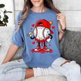 Baseball Drip Valentines Women's Comfort Colors T-Shirt Chalky Mint