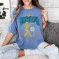 Baseball Is My Favorite Season Player Coach Fan Game Day Women's Comfort Colors T-Shirt Chalky Mint