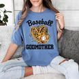 Baseball Godmother Leopard Heart Baseball Mom Game Day Women's Comfort Colors T-Shirt Chalky Mint Baseball Godmother Leopard Heart Baseball Mom Game Day Women's Comfort Colors T-Shirt Chalky Mint