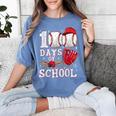 Baseball Happy 100 Days Of School Boy Girl Kid Teacher Women's Comfort Colors T-Shirt Chalky Mint