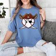 Baseball Heart Pirate Hat Crossed Swords Men Boys Kids Youth Premium Tri-Blend Women's Comfort Colors T-Shirt Chalky Mint