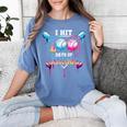 Baseball Ice Cream Drip I Hit 100 Days Of School Boys Kids Women's Comfort Colors T-Shirt Chalky Mint