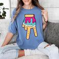 Baseball Ice Cream Drip Home Plate Glove Respect Drip 2 Side Women's Comfort Colors T-Shirt Chalky Mint Baseball Ice Cream Drip Home Plate Glove Respect Drip 2 Side Women's Comfort Colors T-Shirt Chalky Mint