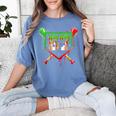 Baseball Ice Cream Drip Number 67 Player 6 7 Christmas Pjs Women's Comfort Colors T-Shirt Chalky Mint Baseball Ice Cream Drip Number 67 Player 6 7 Christmas Pjs Women's Comfort Colors T-Shirt Chalky Mint