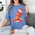 Baseball Ice Cream Drip Youth Strawberry Baseball Red Women's Comfort Colors T-Shirt Chalky Mint Baseball Ice Cream Drip Youth Strawberry Baseball Red Women's Comfort Colors T-Shirt Chalky Mint