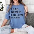 Baseball Lead Never Follow Leaders Team Captain Leadership Premium Tri-Blend Women's Comfort Colors T-Shirt Chalky Mint