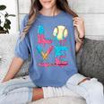 Baseball Love Drip Ice Cream Colorful Baseball Women's Comfort Colors T-Shirt Chalky Mint Baseball Love Drip Ice Cream Colorful Baseball Women's Comfort Colors T-Shirt Chalky Mint