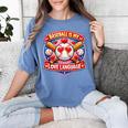 Baseball Is My Love Language Valentine Women's Comfort Colors T-Shirt Chalky Mint Baseball Is My Love Language Valentine Women's Comfort Colors T-Shirt Chalky Mint