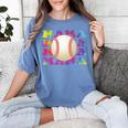 Baseball Mama Sport Women Proud Baseball Mom Premium Women's Comfort Colors T-Shirt Chalky Mint