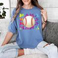 Baseball Mama Sport Women Proud Baseball Mom Raglan Baseball Tee Women's Comfort Colors T-Shirt Chalky Mint