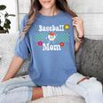 Baseball Mom Cute Retro Look Mothers Will Love Premium Women's Comfort Colors T-Shirt Chalky Mint