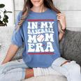 In My Baseball Mom Era Groovy Baseball Mom Team Mother's Day Women's Comfort Colors T-Shirt Chalky Mint