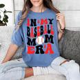 In My Baseball Mom Era Groovy Mom Women's Comfort Colors T-Shirt Chalky Mint