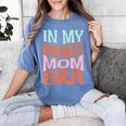 In My Baseball Mom Era Lover Groovy Retro Mother's Day Women's Comfort Colors T-Shirt Chalky Mint