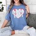 Baseball Mom Heart Women's Comfort Colors T-Shirt Chalky Mint