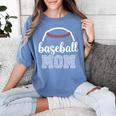 Baseball Mom Leopard Print Baseball Game Day For Mama Women's Comfort Colors T-Shirt Chalky Mint