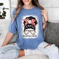 Baseball Mom Messy Bun Hair Player Mom Women's Comfort Colors T-Shirt Chalky Mint Baseball Mom Messy Bun Hair Player Mom Women's Comfort Colors T-Shirt Chalky Mint