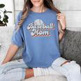 Baseball Mom Sporty Retro Baseball Team Momma Gray Women's Comfort Colors T-Shirt Chalky Mint