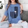 Baseball Mom USA Flag Baseball Mama Day Vibes Mama Women's Comfort Colors T-Shirt Chalky Mint
