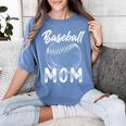Baseball Mom For Women Family Matching Players Team Mommy Women's Comfort Colors T-Shirt Chalky Mint