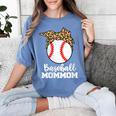 Baseball MomMom Baseball Player Leopard Mom Mom Women's Comfort Colors T-Shirt Chalky Mint