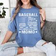 Baseball Momo Mom USA Flag 4th Of July Women's Comfort Colors T-Shirt Chalky Mint Baseball Momo Mom USA Flag 4th Of July Women's Comfort Colors T-Shirt Chalky Mint