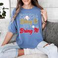 Baseball Moms Bling It & Their Sons Bring It For Women Women's Comfort Colors T-Shirt Chalky Mint Baseball Moms Bling It & Their Sons Bring It For Women Women's Comfort Colors T-Shirt Chalky Mint