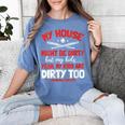 Baseball Moms My Kids Are Dirty Too Women's Comfort Colors T-Shirt Chalky Mint Baseball Moms My Kids Are Dirty Too Women's Comfort Colors T-Shirt Chalky Mint