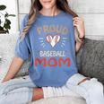 Baseball Moms Mother Kids Girls Boys School Game Women's Comfort Colors T-Shirt Chalky Mint