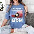 My Baseball Player Calls Me Mom Baseball Mom Women's Comfort Colors T-Shirt Chalky Mint