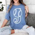 Baseball Sport Player Monogram Cool Initial Letter J Women's Comfort Colors T-Shirt Chalky Mint Baseball Sport Player Monogram Cool Initial Letter J Women's Comfort Colors T-Shirt Chalky Mint