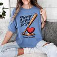 Baseball Valentine Forever On Deck For You Tee Women's Comfort Colors T-Shirt Chalky Mint