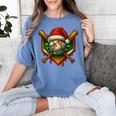 Baseball Xmas Christmas Baseball Ice Cream Drip Boys Women's Comfort Colors T-Shirt Chalky Mint
