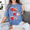 Basketball Baseball Soccer Christmas Ho Ho Ho Santa Xmas Women's Comfort Colors T-Shirt Chalky Mint Basketball Baseball Soccer Christmas Ho Ho Ho Santa Xmas Women's Comfort Colors T-Shirt Chalky Mint