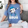 Boys Baseball Graphic Tee Teen Apparel Cute Meme Bruh Women's Comfort Colors T-Shirt Chalky Mint