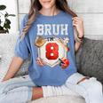 Bruh I'm 8 Baseball 8th Birthday Sports 8 Year Old Boy Women's Comfort Colors T-Shirt Chalky Mint