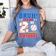 Bruh It's My 2nd Birthday Boy Baseball Themed Party Women's Comfort Colors T-Shirt Chalky Mint Bruh It's My 2nd Birthday Boy Baseball Themed Party Women's Comfort Colors T-Shirt Chalky Mint