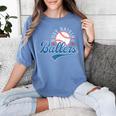 Busy Raising Ballers Baseball Mom Group Tee Women's Comfort Colors T-Shirt Chalky Mint