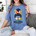 Busy Raising Ballers Softball Messy Bun Baseball Mom Women's Comfort Colors T-Shirt Chalky Mint Busy Raising Ballers Softball Messy Bun Baseball Mom Women's Comfort Colors T-Shirt Chalky Mint