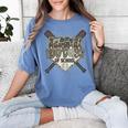Camo 100 Days Of School Baseball Home Plate Drip Boy Kids Women's Comfort Colors T-Shirt Chalky Mint