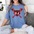 Chocolate 67 Drip Baseball Valentine Love Sports Women's Comfort Colors T-Shirt Chalky Mint