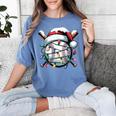 Christmas Baseball Boy Youth Kid Men Santa Hat Xmas Baseball Women's Comfort Colors T-Shirt Chalky Mint Christmas Baseball Boy Youth Kid Men Santa Hat Xmas Baseball Women's Comfort Colors T-Shirt Chalky Mint